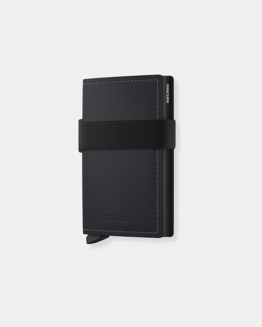 BANDWALLET - MATTE LEATHER BLACK | Stonewaters