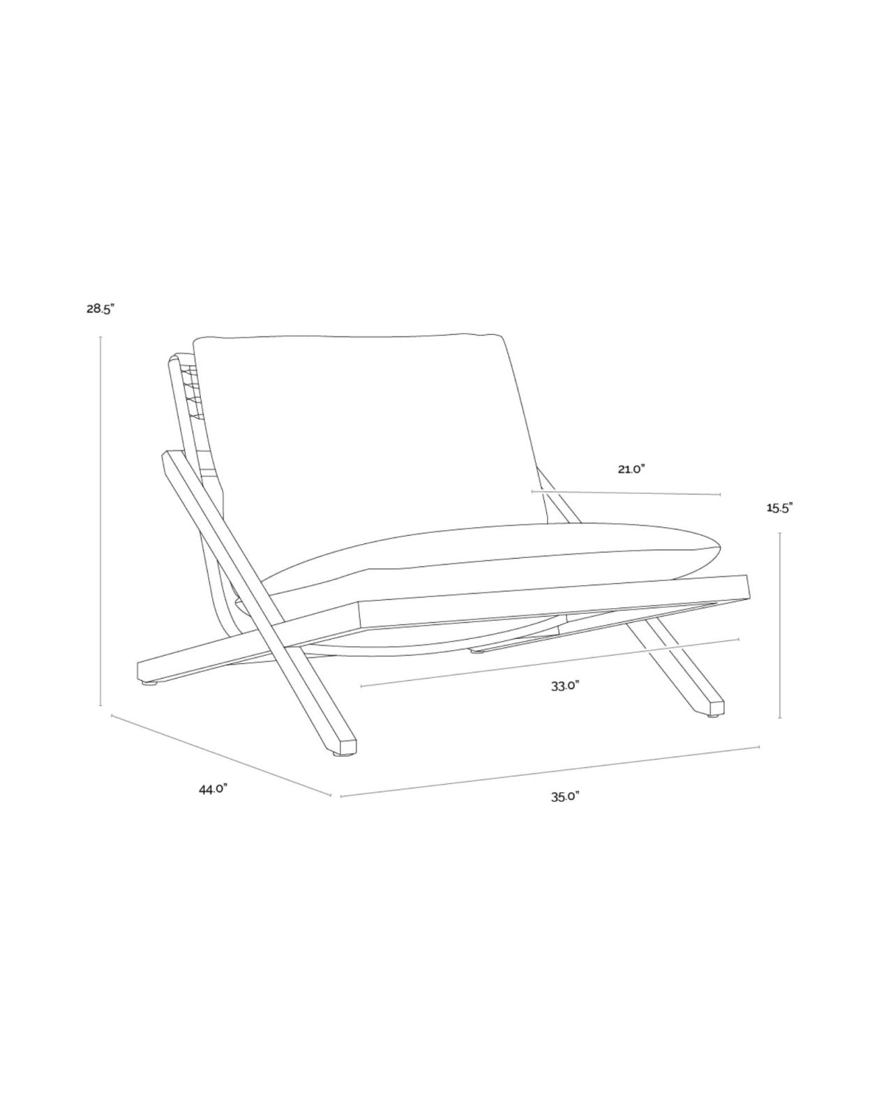 BARI LOUNGE CHAIR - NATURAL | Stonewaters