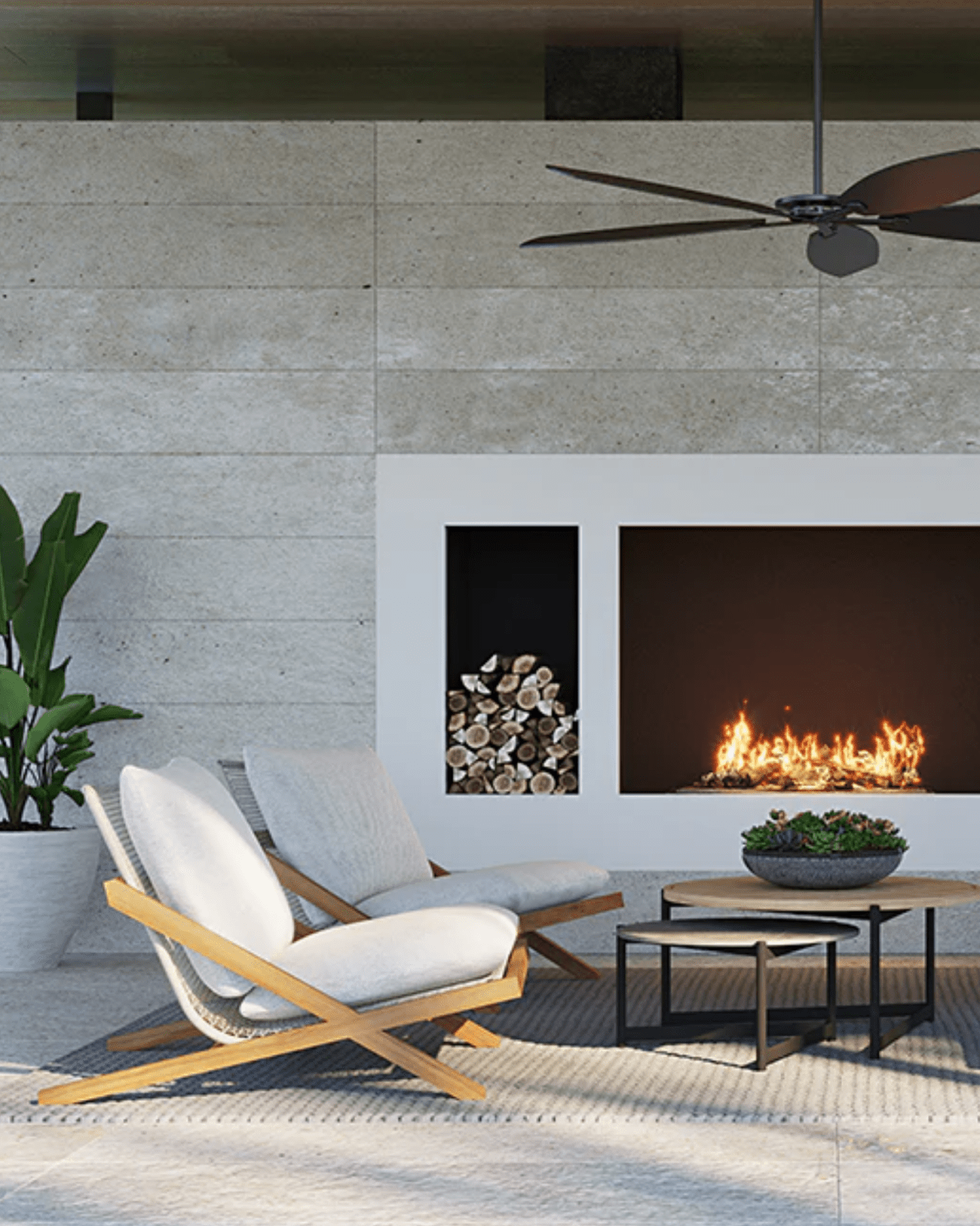 BARI LOUNGE CHAIR - NATURAL | Stonewaters