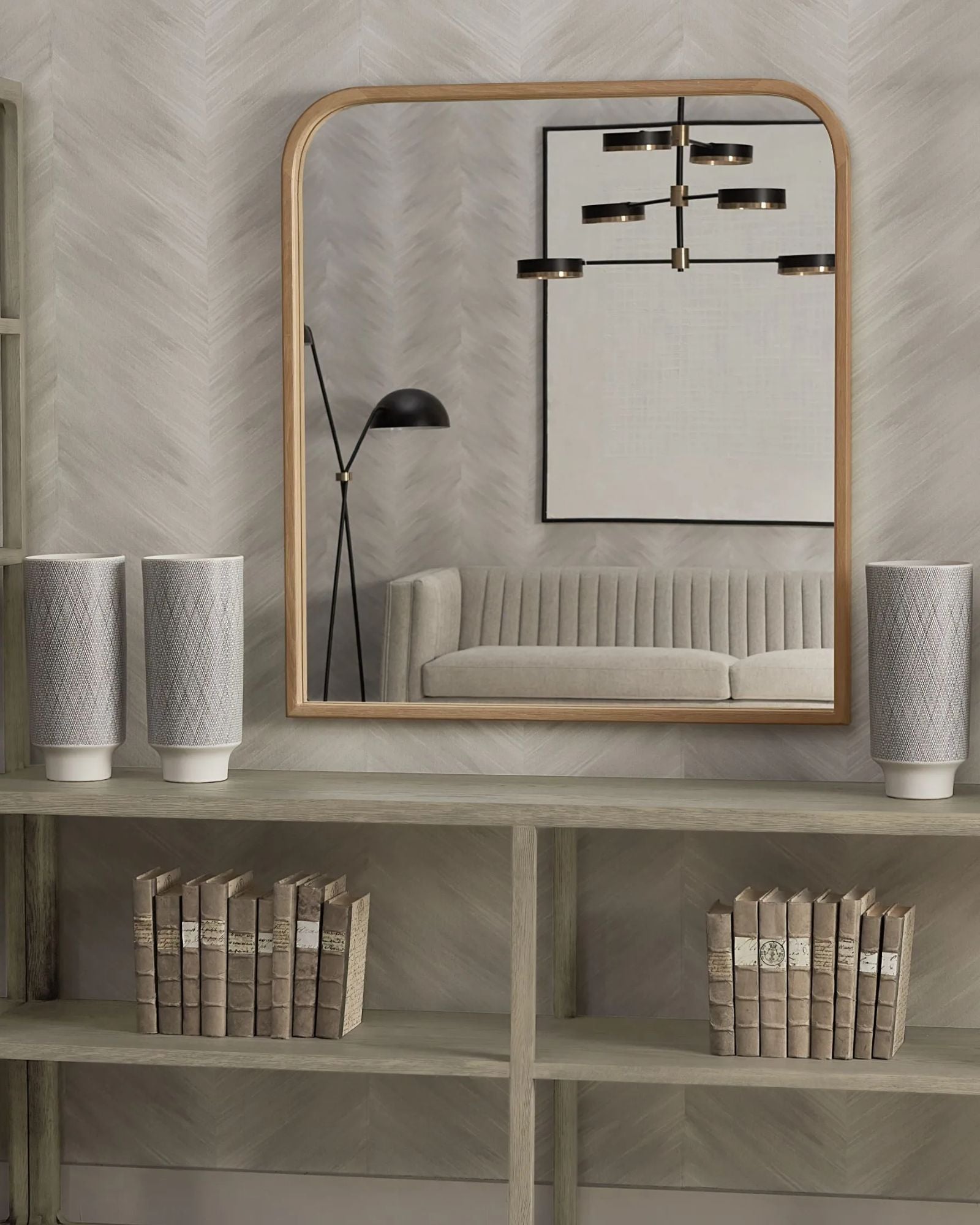 CALABASAS WALL MIRROR - RUSTIC OAK
