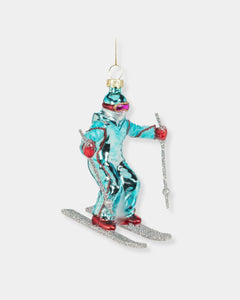 DOWNHILL SKIER ORNAMENT