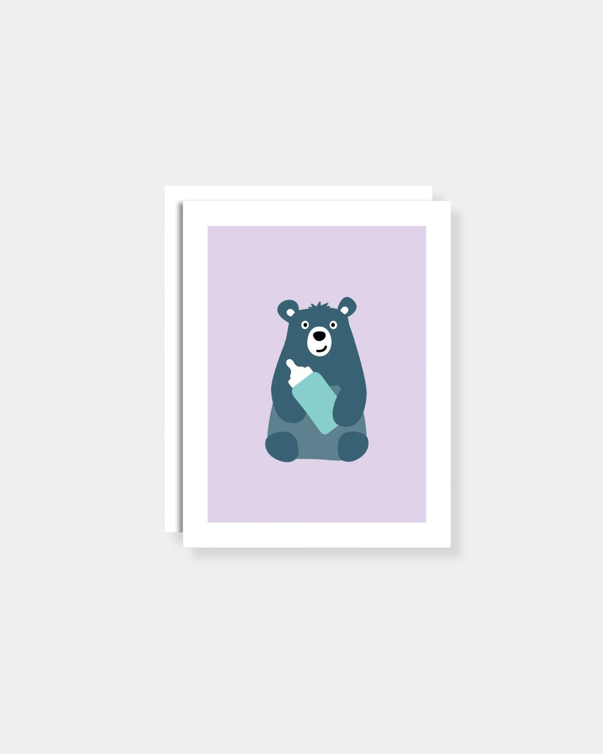 BEAR WITH BOTTLE - CARD