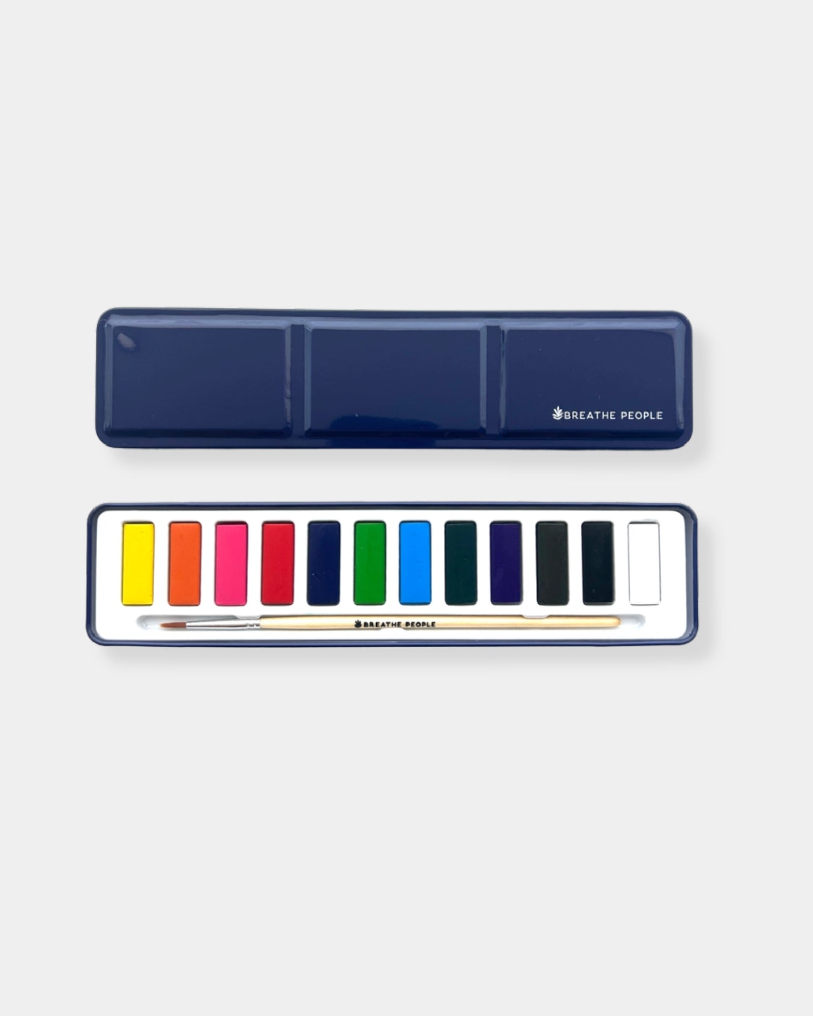 WATERCOLOUR SET & WOOD PAINT BRUSH