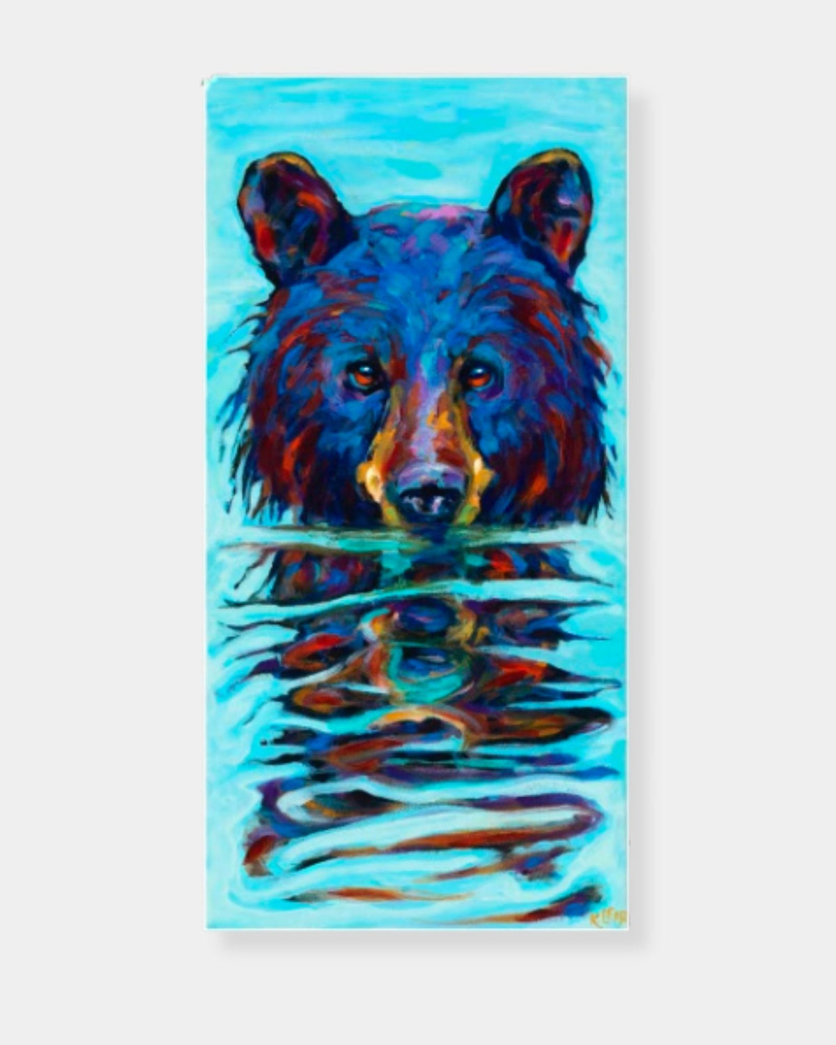 VERY WET BEAR - 8"x16" ACRYLIC