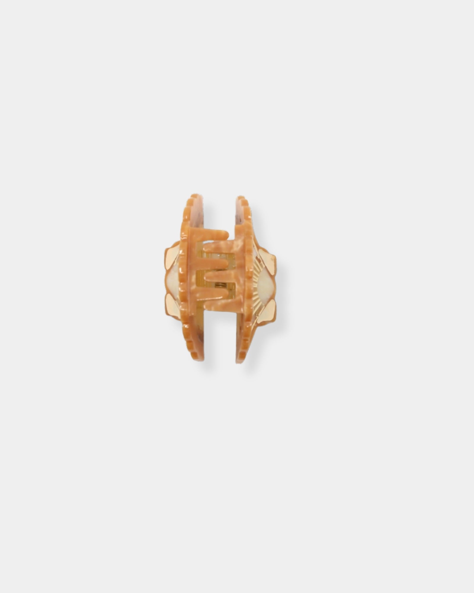 HAND-PAINTED MINI SUNSET SEASHELL CLAW HAIR CLIP