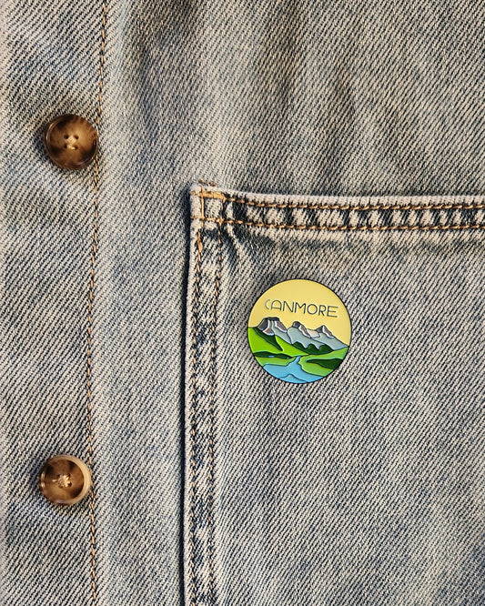 YELLOW CANMORE ENAMEL PIN