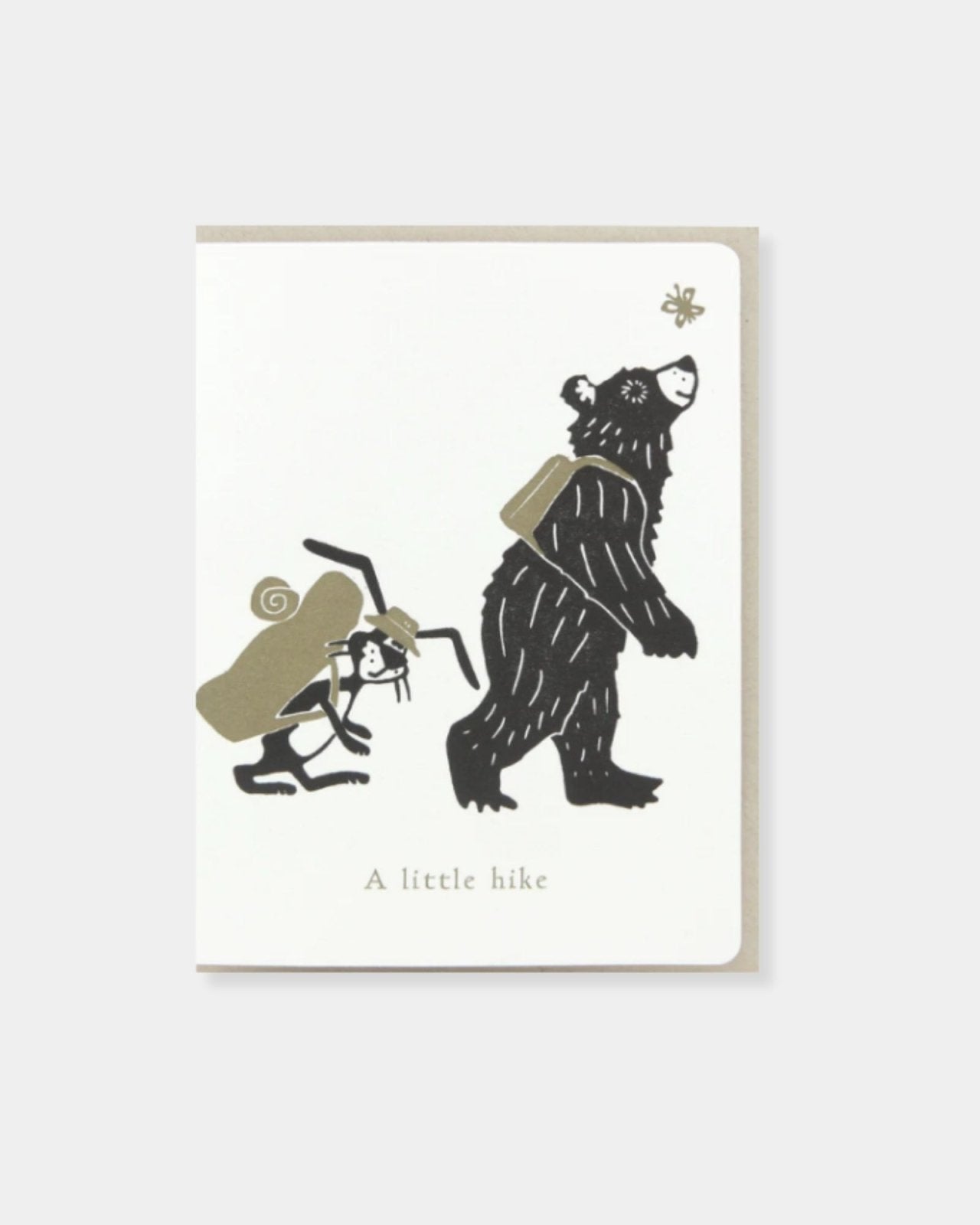 BEAR BUNNY HIKE - CARD | Stonewaters