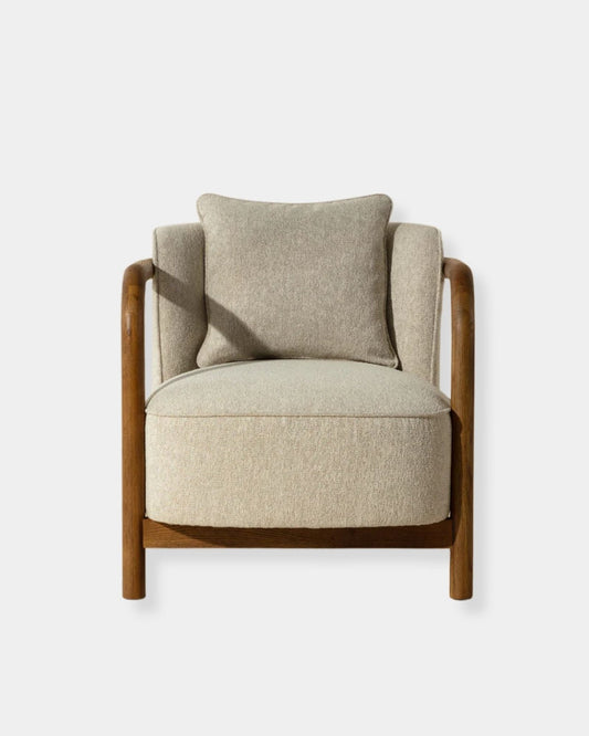 BEATRICE LOUNGE CHAIR - DOVE CREAM | Stonewaters