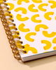 MACARONI LETTERPRESS SPIRAL NOTEBOOK