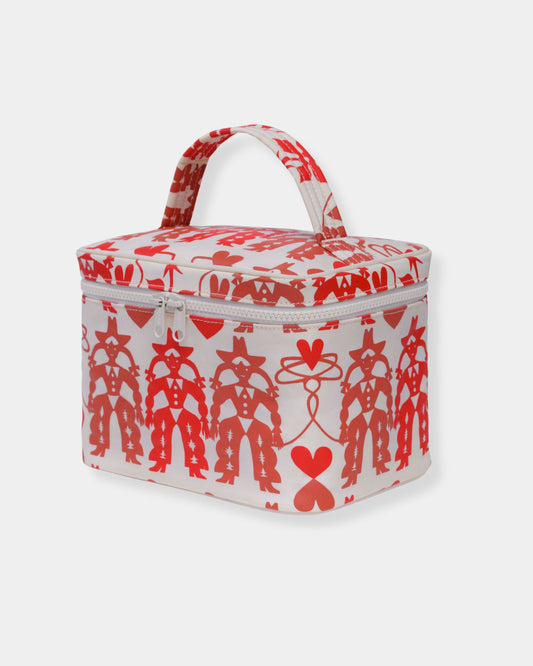 LARGE COSMETIC CASE - COWGIRL