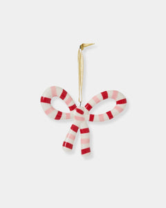 RED LUELLA BOW - ORNAMENT