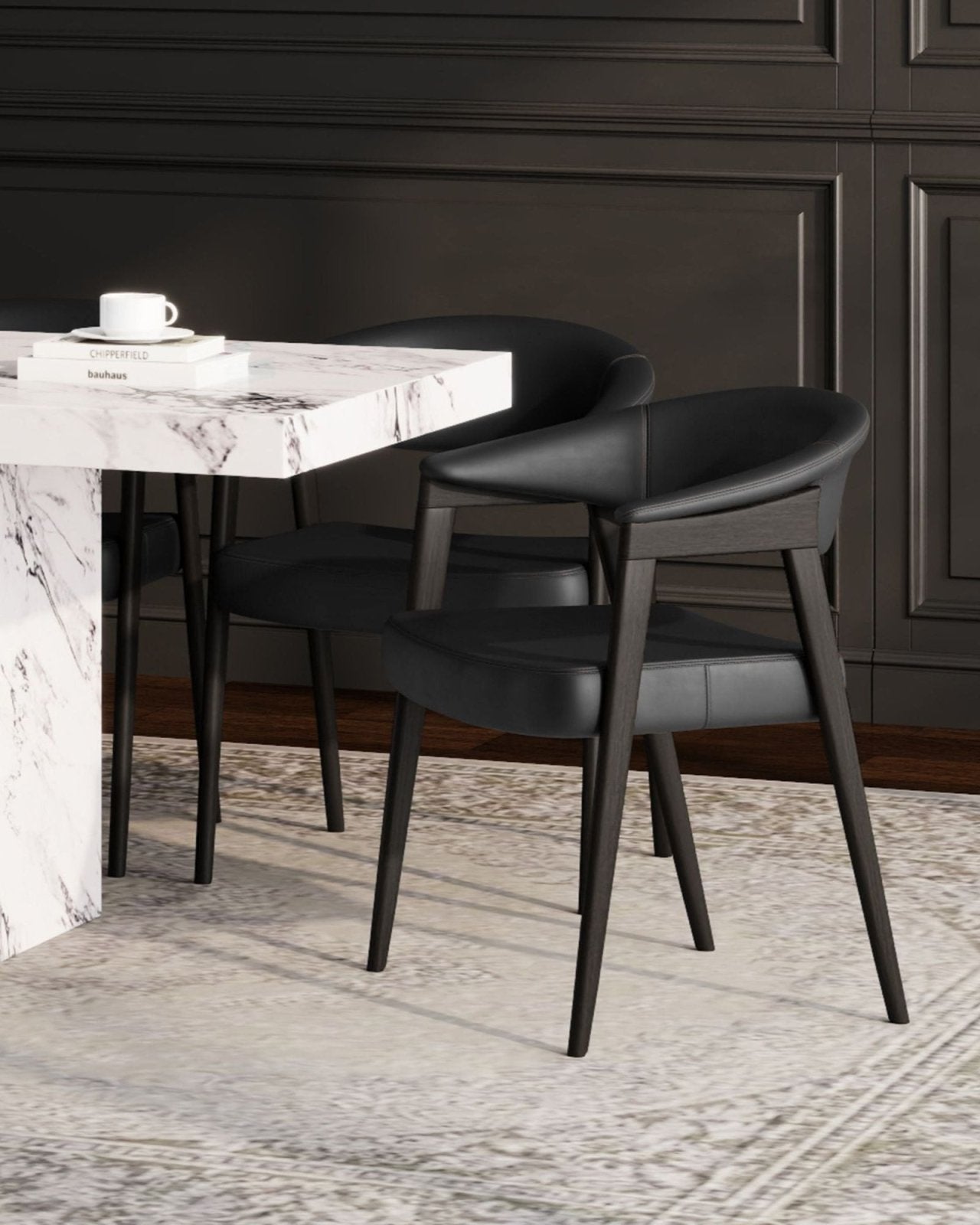 BEXLEY CHAIR SET OF 2 - BLACK | Stonewaters