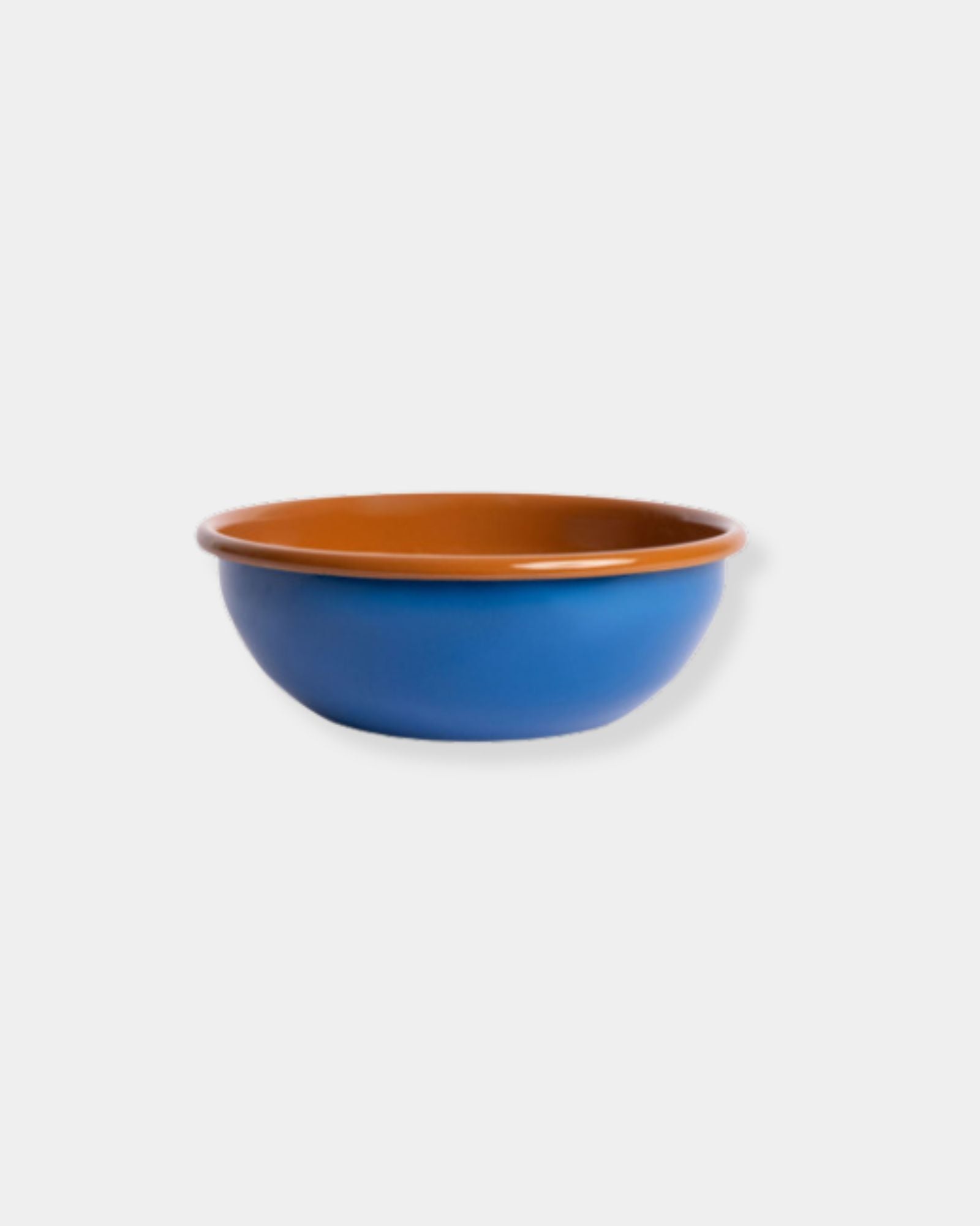 BLUE & BROWN CEREAL BOWL