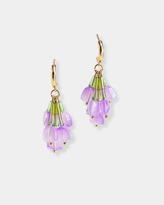 UPSIDE DOWN PURPLE TULIP - EARRINGS