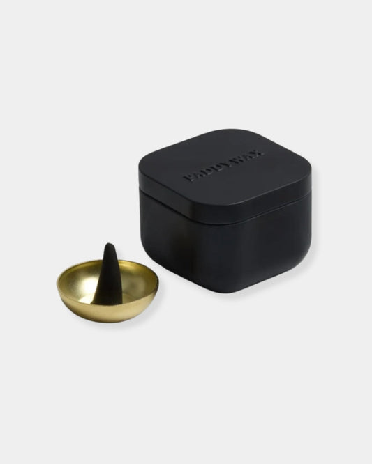 BLACK INCENSE CONES & HOLDER | Stonewaters