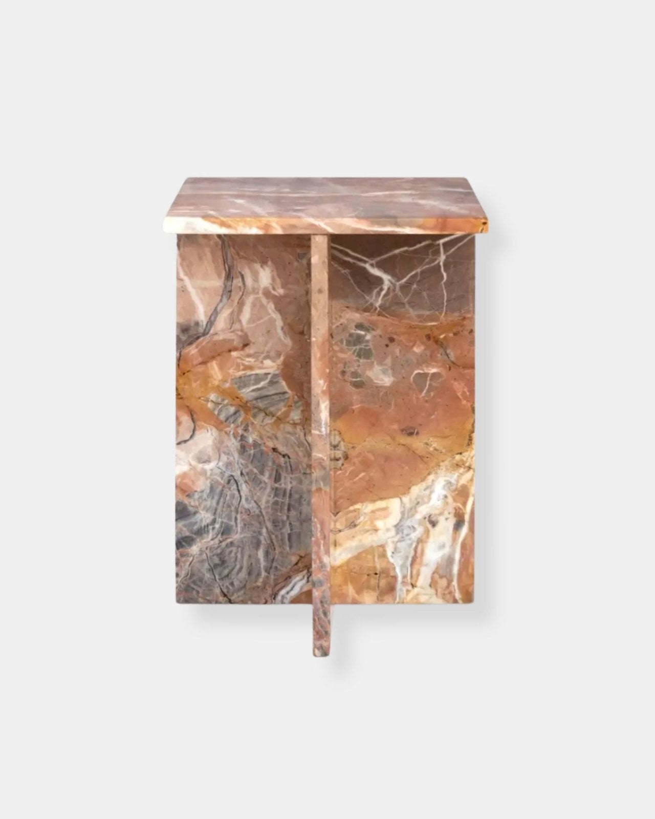 BLAIR ACCENT TABLE - ORANGE LEVANTE MARBLE | Stonewaters