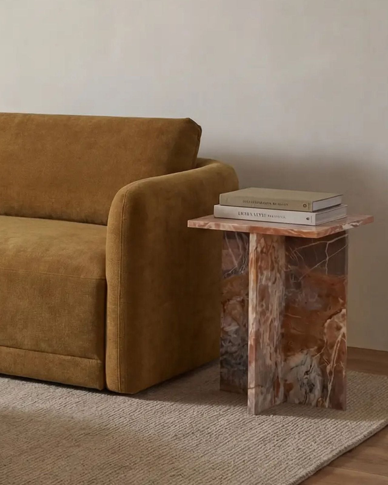 BLAIR ACCENT TABLE - ORANGE LEVANTE MARBLE | Stonewaters