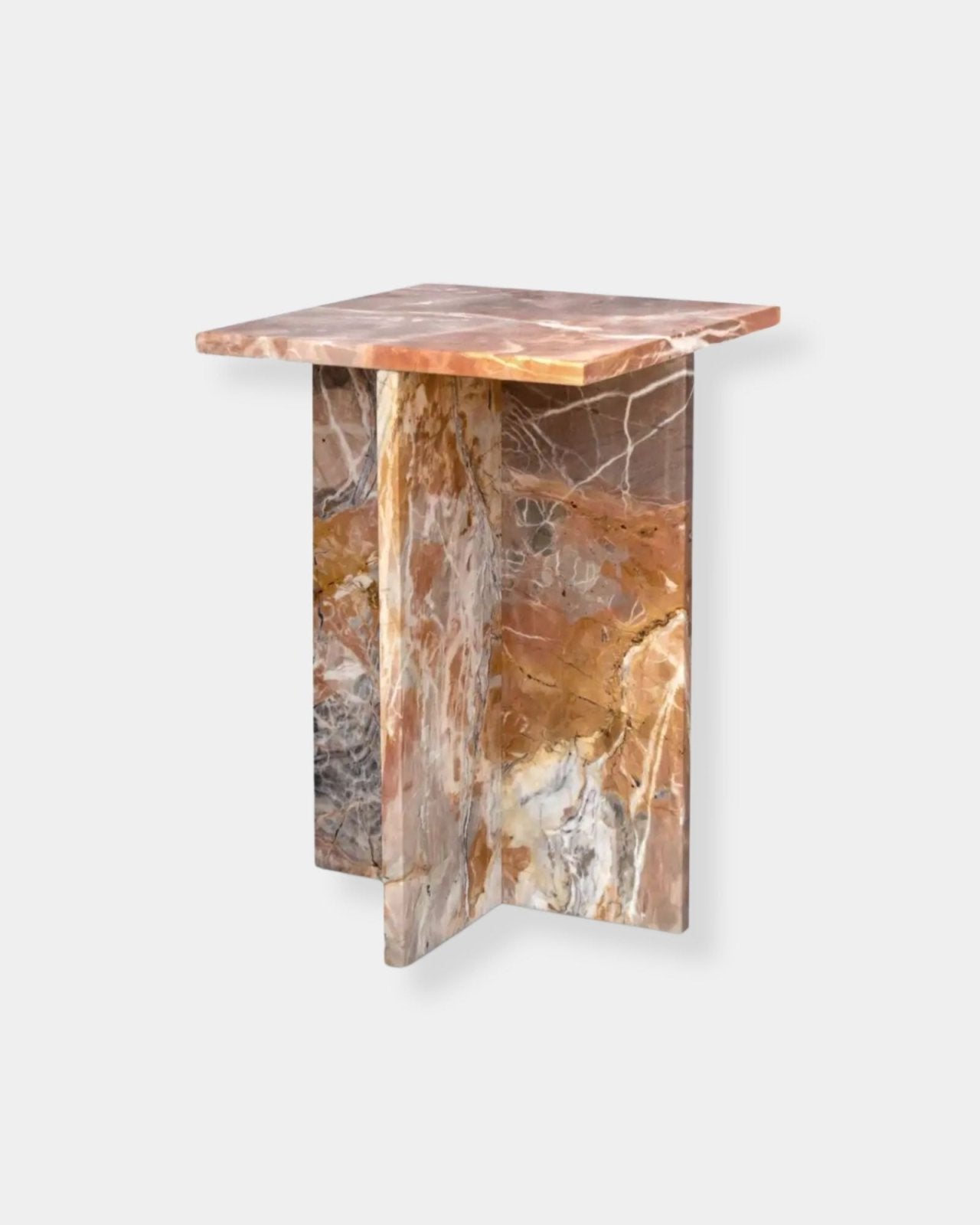 BLAIR ACCENT TABLE - ORANGE LEVANTE MARBLE | Stonewaters