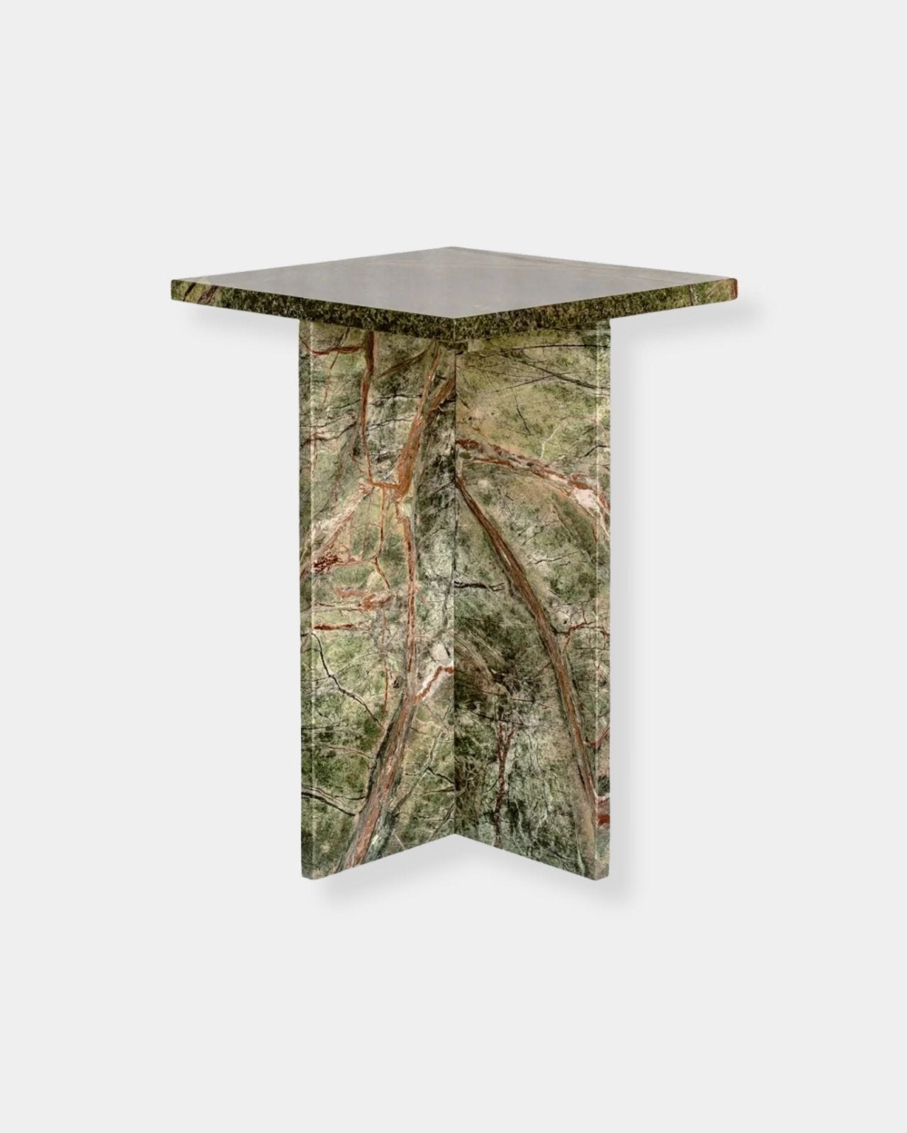 BLAIR ACCENT TABLE - RAINFOREST GREEN MARBLE | Stonewaters