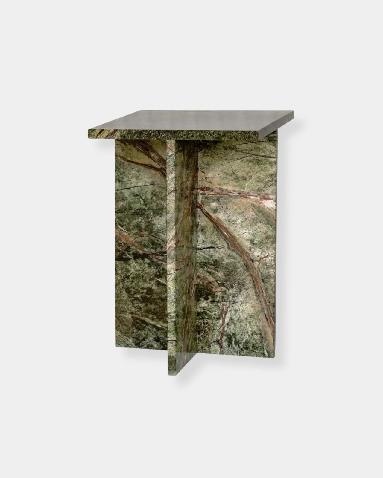 BLAIR ACCENT TABLE - RAINFOREST GREEN MARBLE | Stonewaters