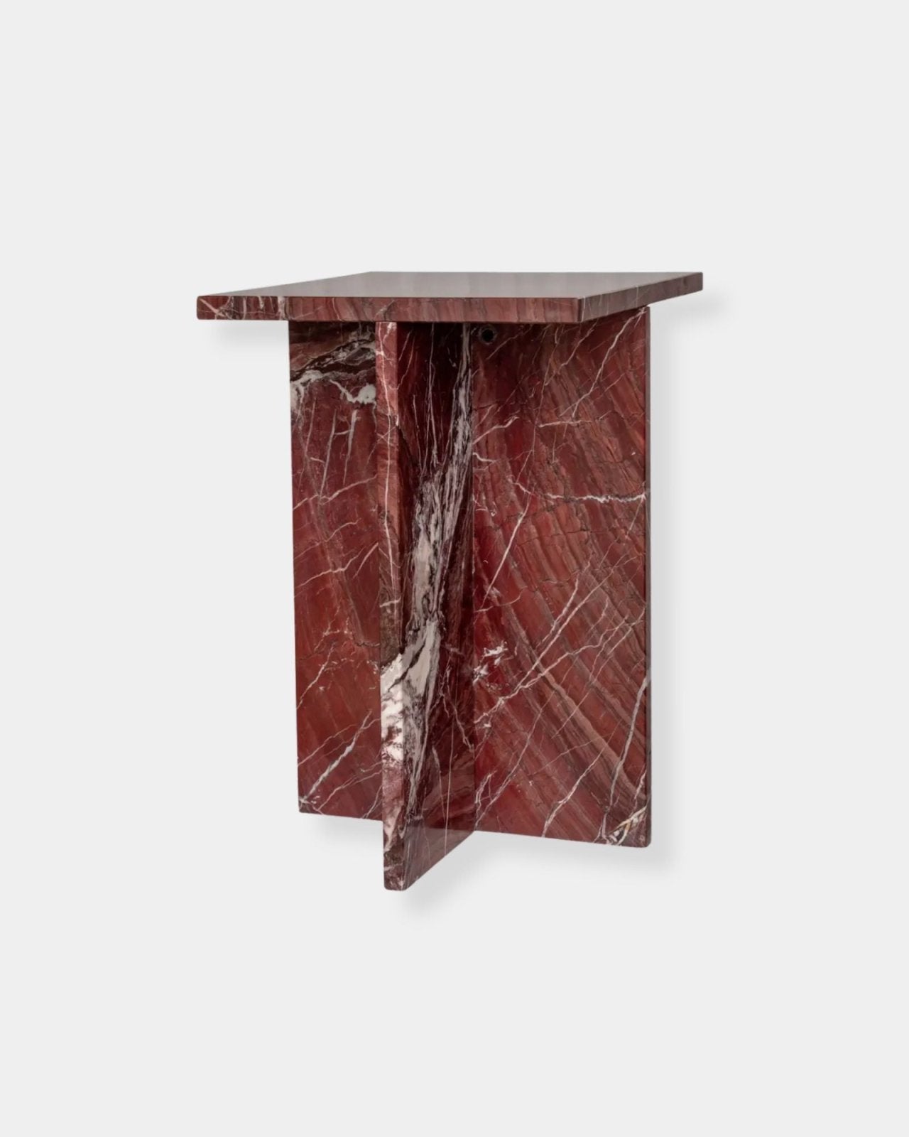 BLAIR ACCENT TABLE - ROSSO LEVANTO MARBLE | Stonewaters