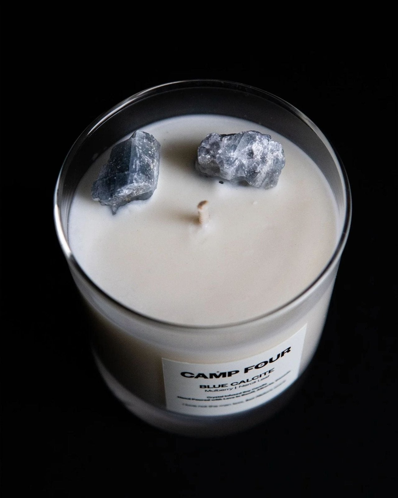 BLUE CALCITE CRYSTAL 9oz - CANDLE | Stonewaters