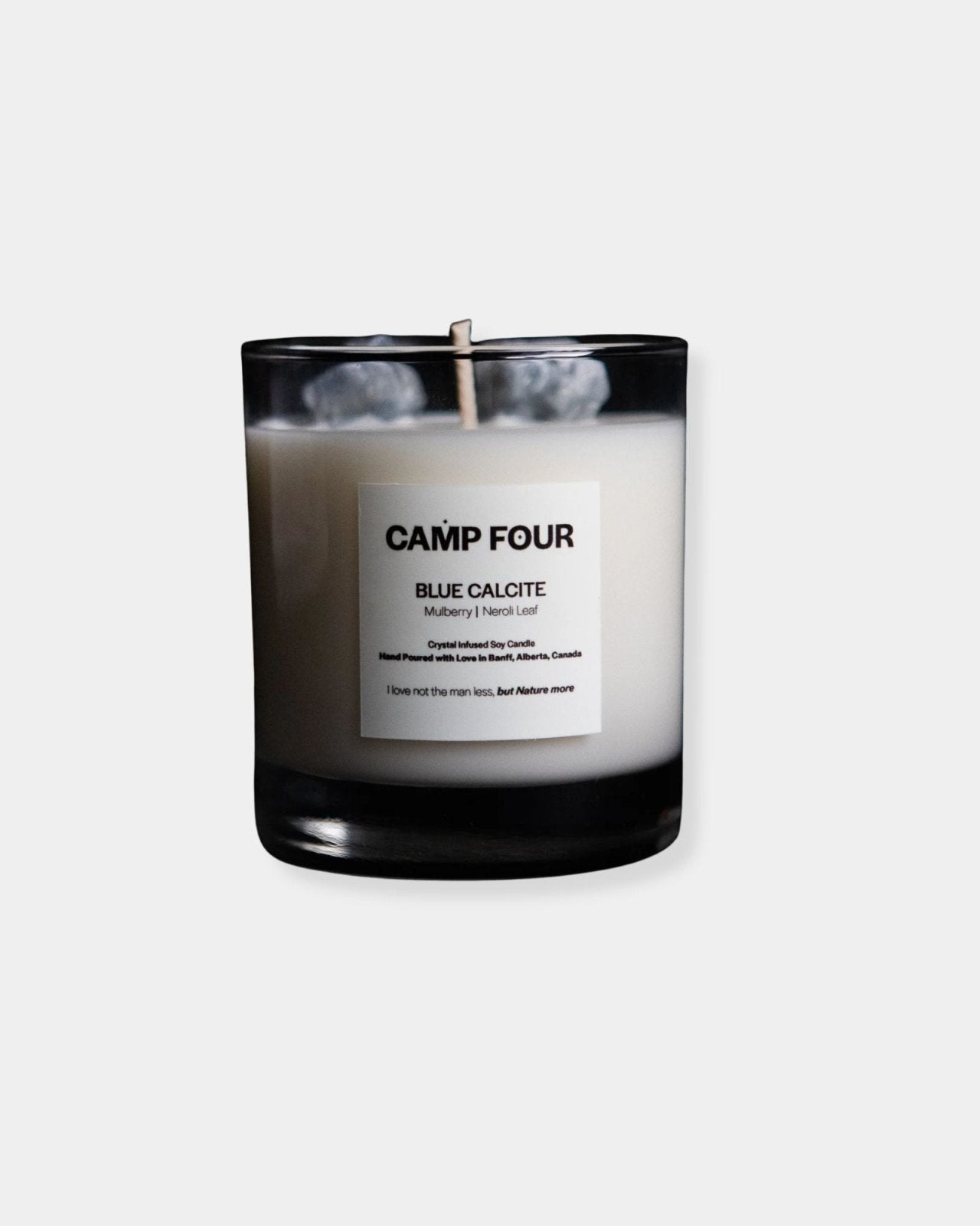 BLUE CALCITE CRYSTAL 9oz - CANDLE | Stonewaters