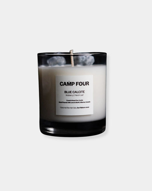 BLUE CALCITE CRYSTAL 9oz - CANDLE | Stonewaters