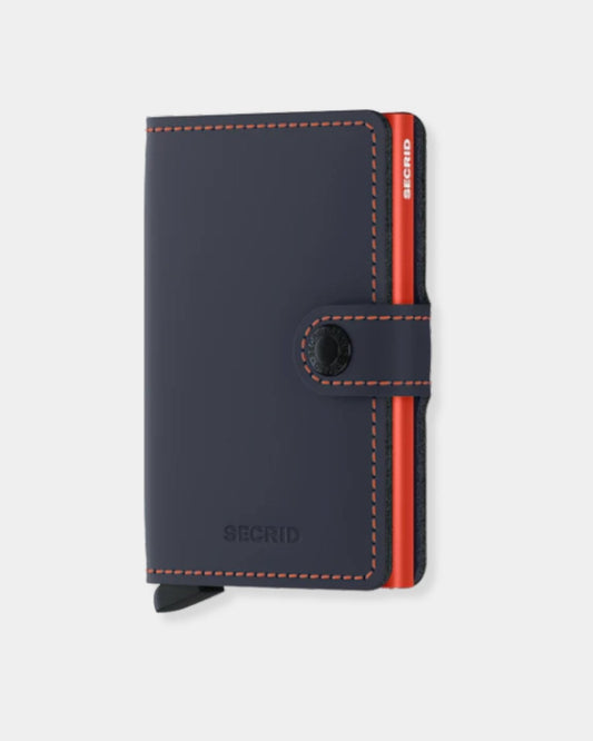 BLUE & ORANGE MATTE - MINI WALLET | Stonewaters