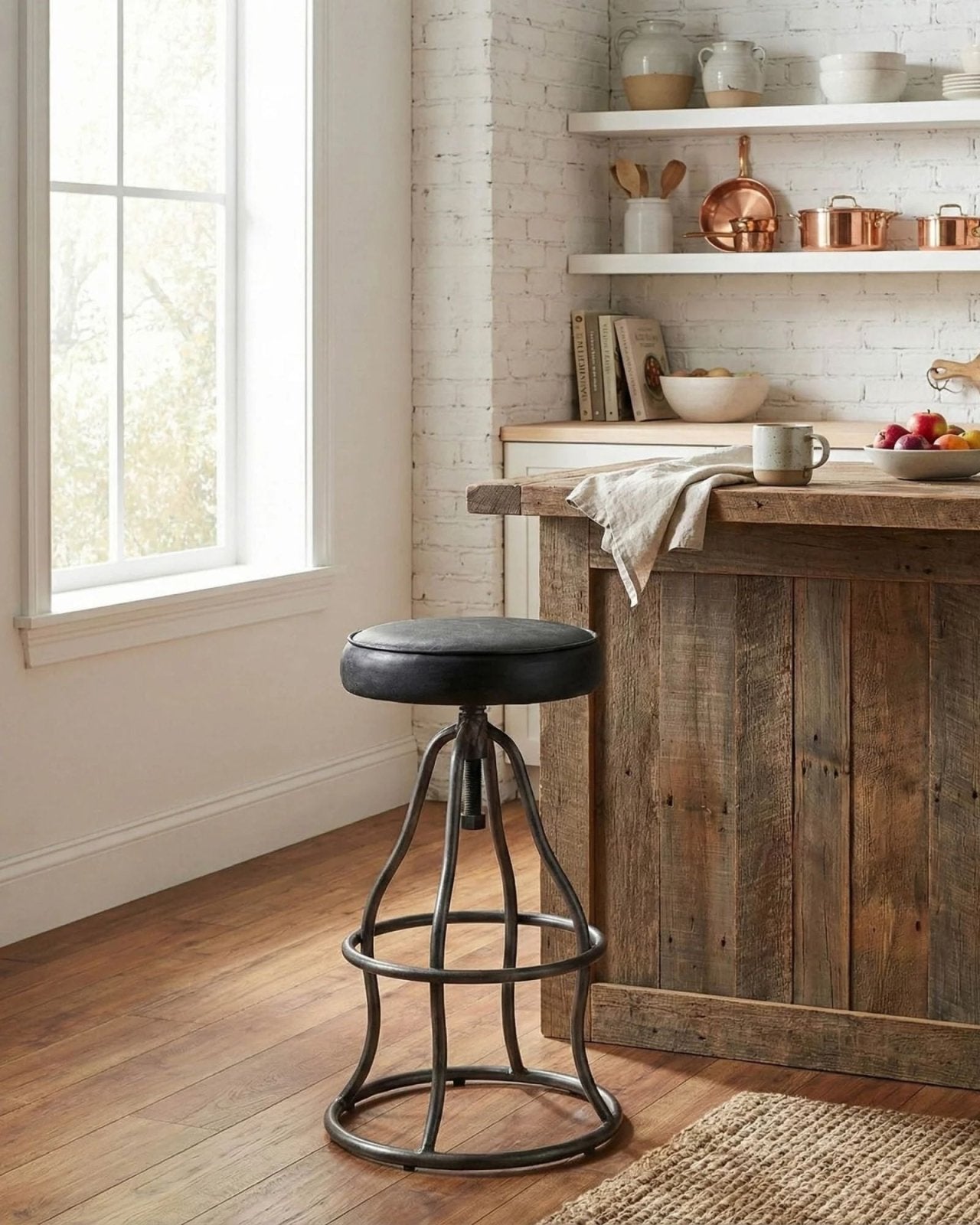 BOWIE STOOL - BLACK | Stonewaters