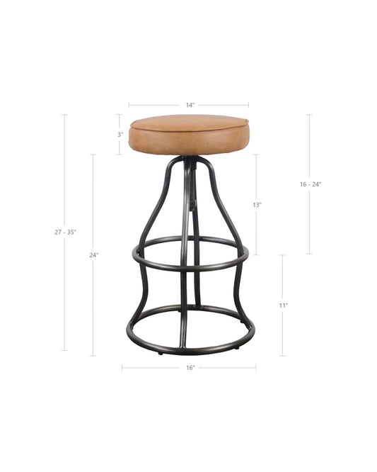 BOWIE STOOL - COGNAC | Stonewaters