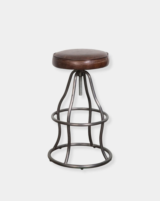 BOWIE STOOL - VINTAGE BROWN | Stonewaters