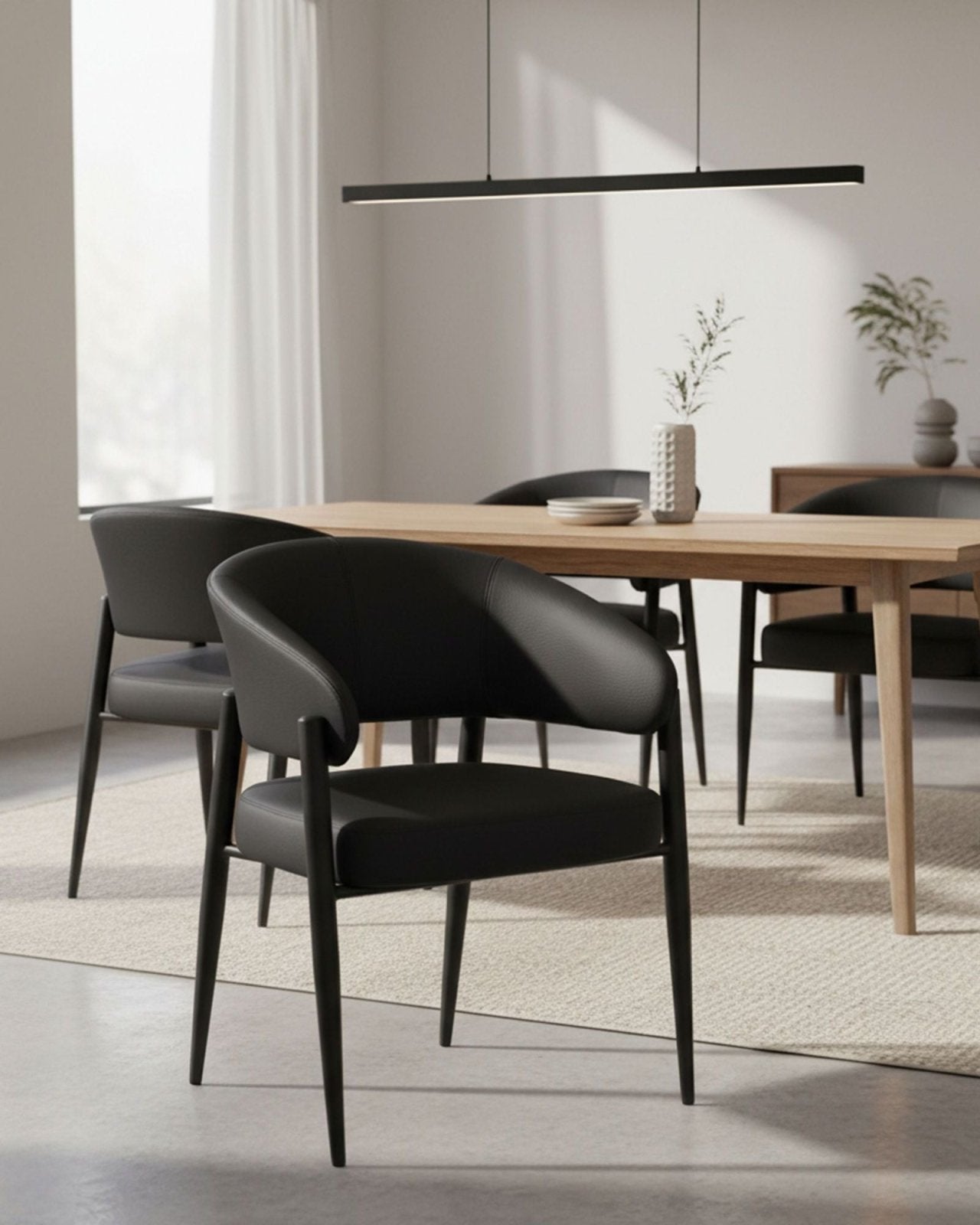 BRONSON CHAIR SET OF 2 - BLACK | Stonewaters