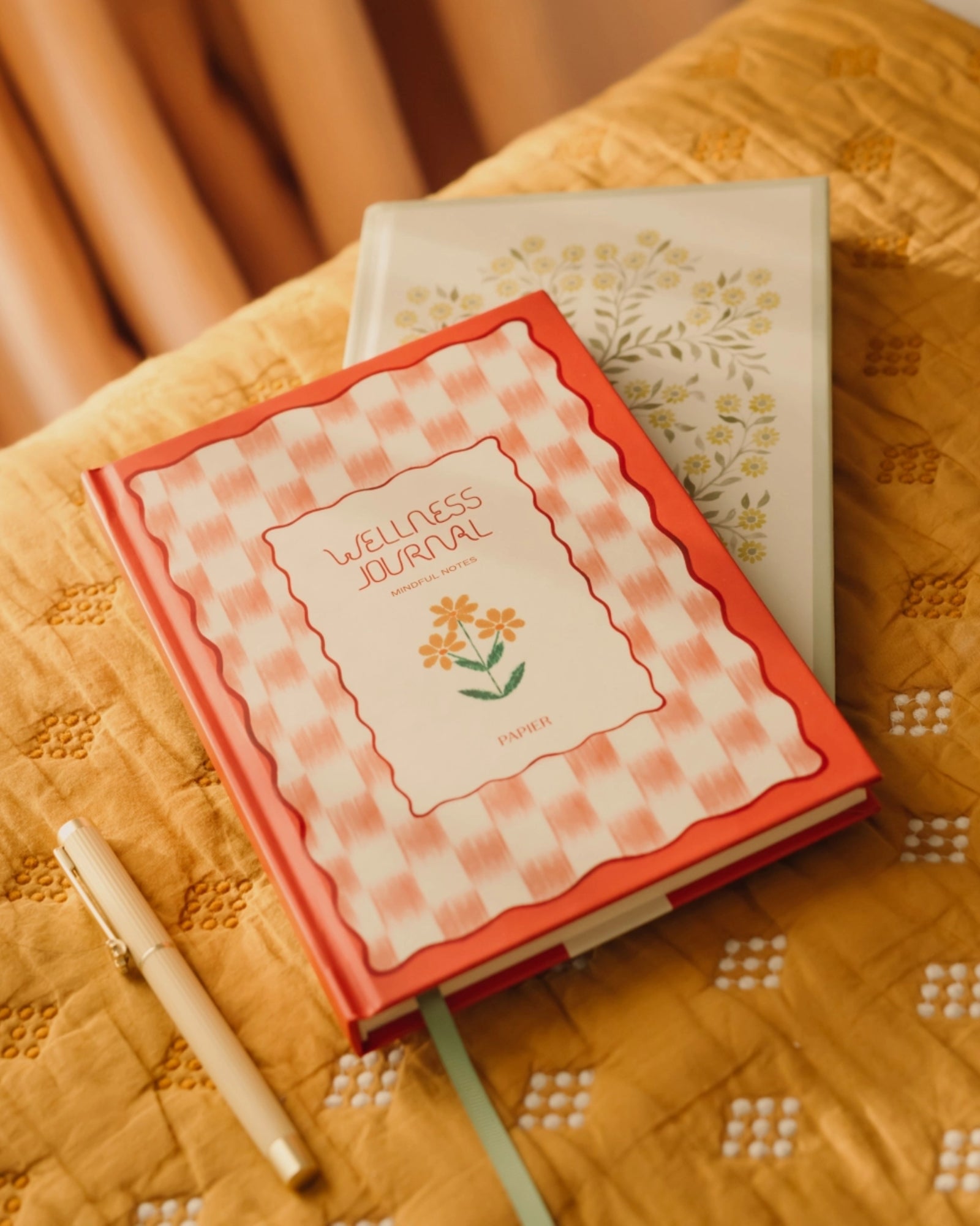 GUIDED GRATITUDE JOURNAL - FLORAL IKAT