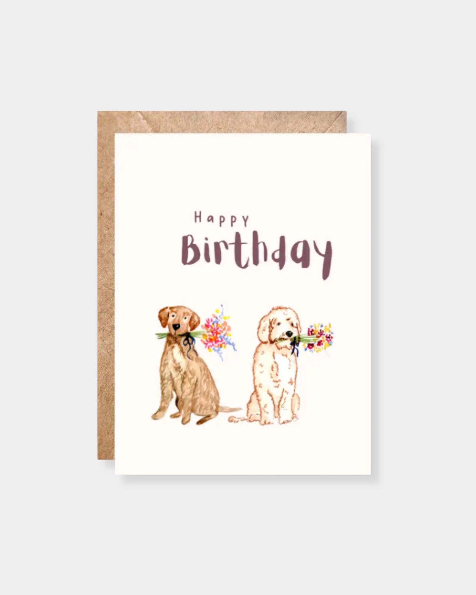 PUPPY BIRTHDAY BOUQUET - CARD
