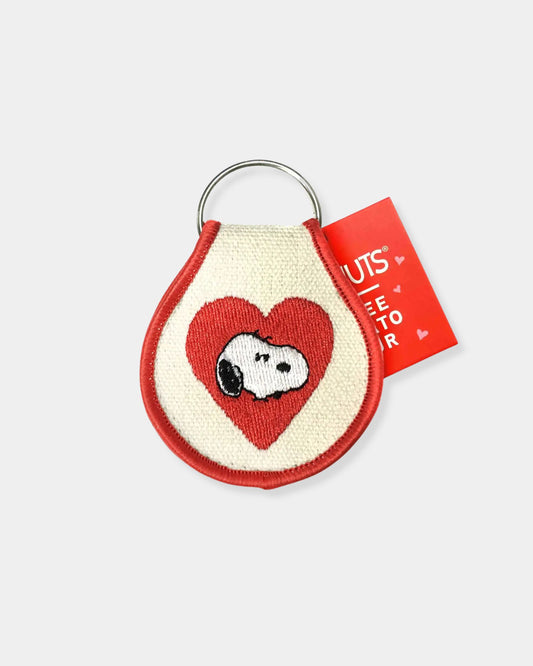 SNOOPY HEART - PATCH KEYCHAIN