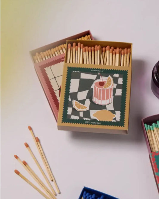 JUMBO BOXED MATCHES - COCKTAIL