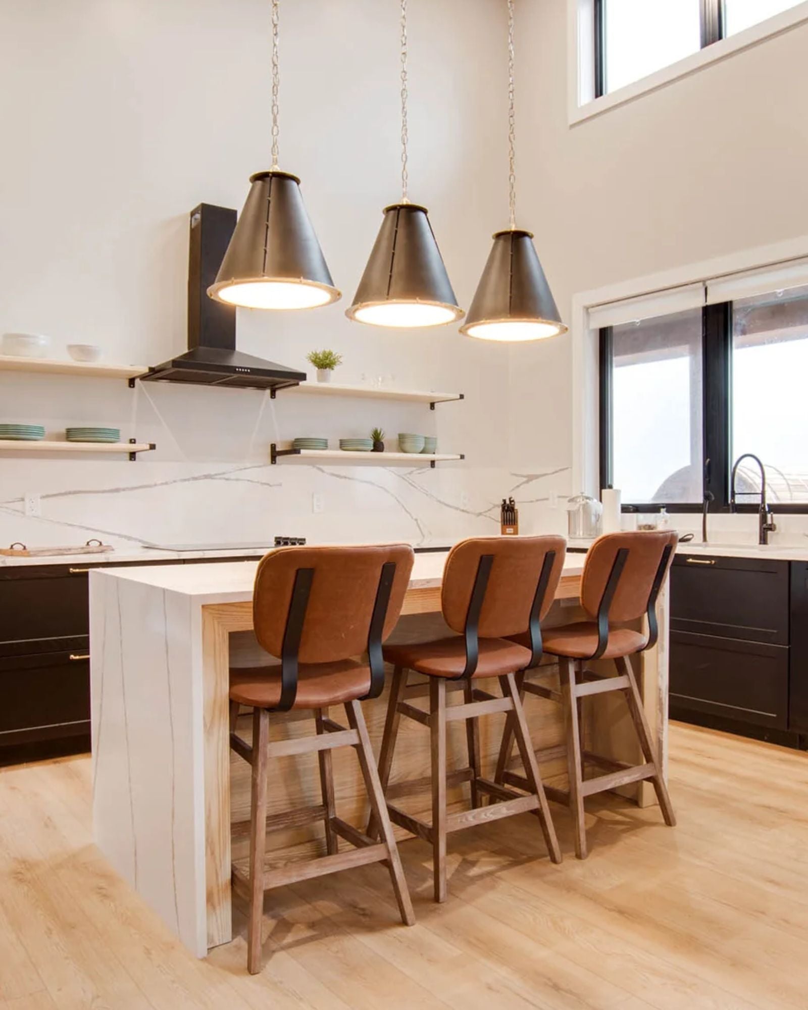 FRASER COUNTER STOOL - TAN BROWN