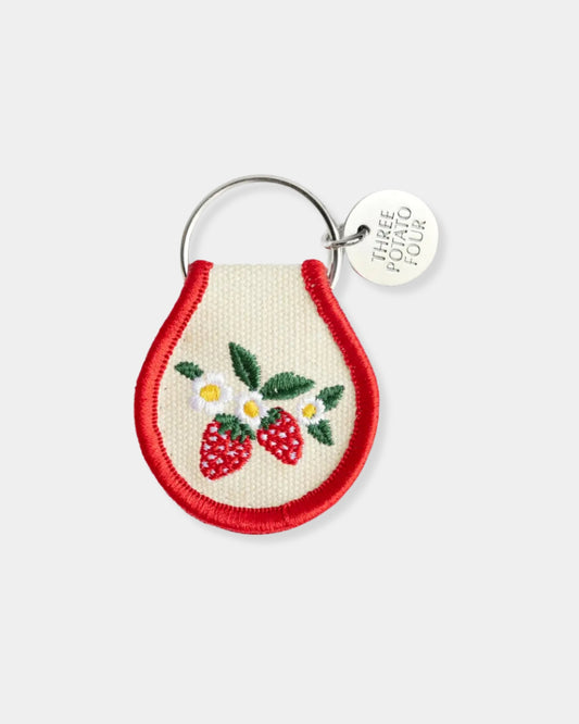 STRAWBERRY BLOSSOM - PATCH KEYCHAIN
