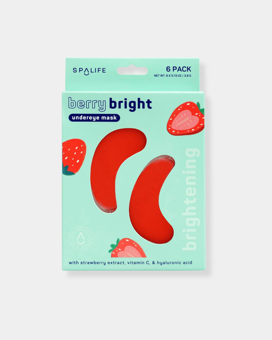 BERRY BRIGHT BRIGHTENING EYE MASKS - 8 PAIRS