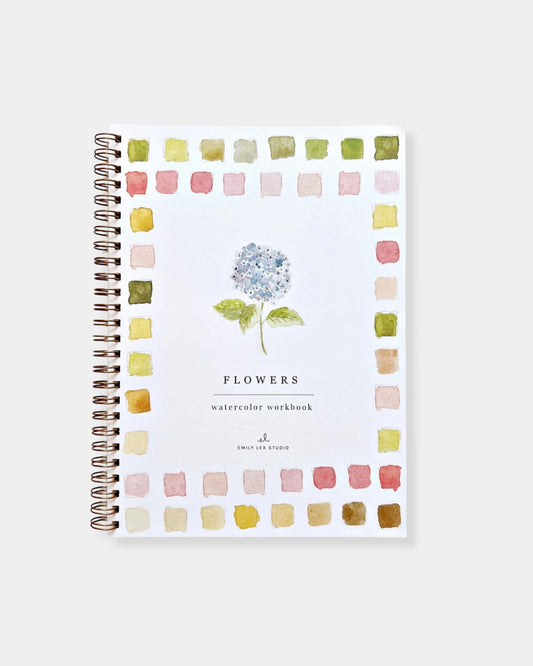 FLOWERS WATERCOLOUR WORKBOOK