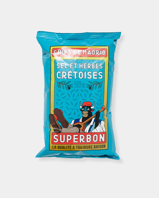 SALT & CRETAN - 135g POTATO CHIPS