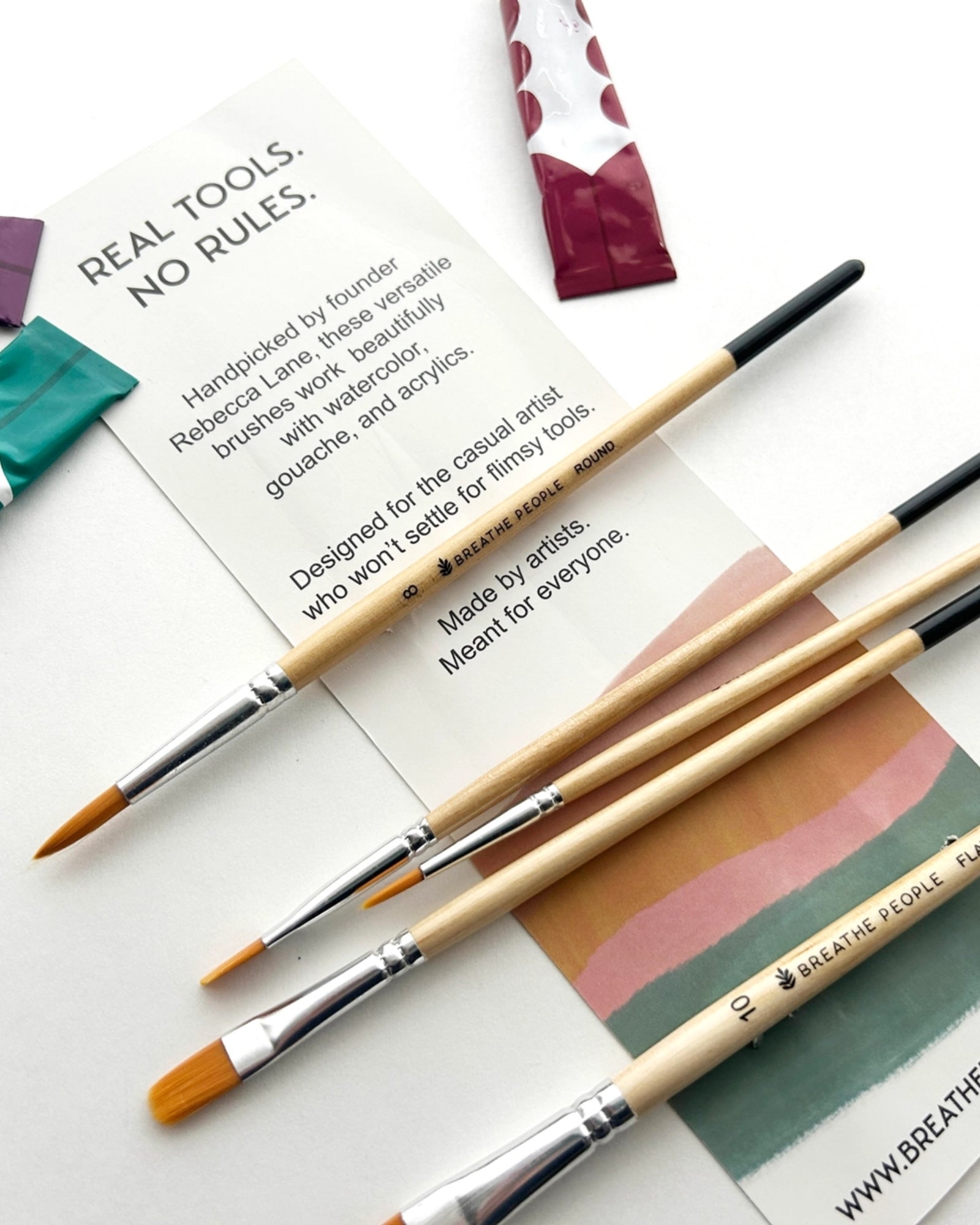 WATERCOLOUR 5 PIECE PAINT BRUSH SET