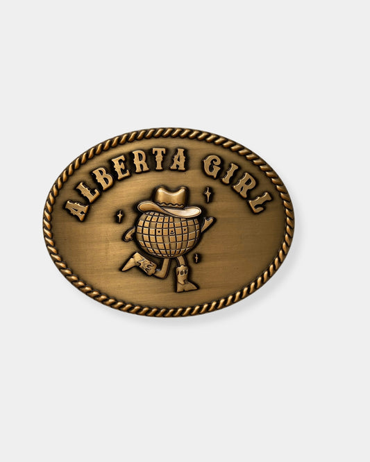 ALBERTA GIRL BELT BUCKLE - GOLD