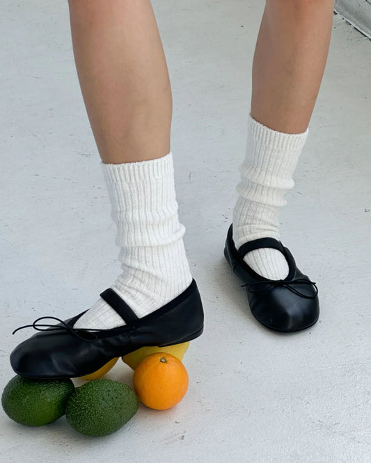 WHITE LINEN - COTTAGE SOCK