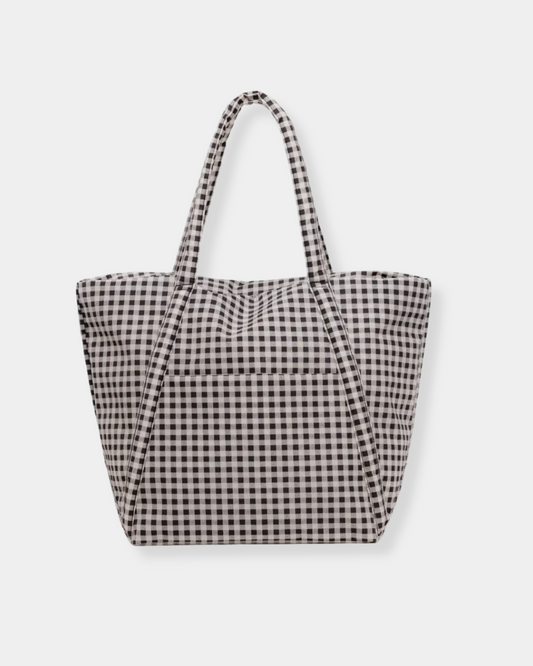 CLOUD BAG - BLACK & WHITE GINGHAM