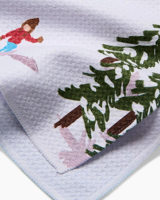 WINTER SKIING TRIP - TEA TOWEL