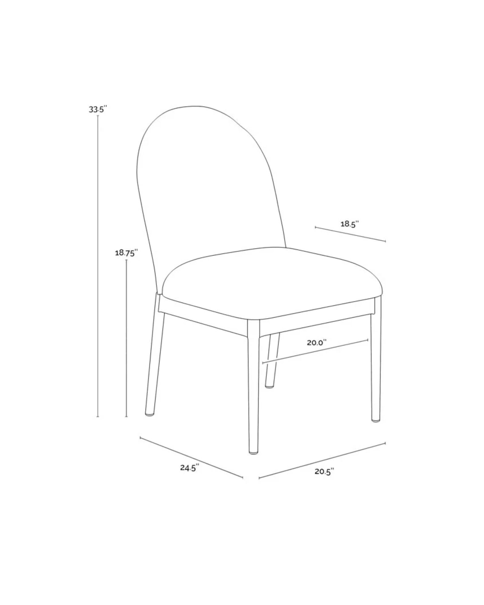 CALANDRI DINING CHAIR - BLACK