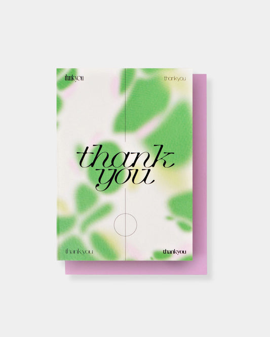 HAZY THANK YOU - CARD