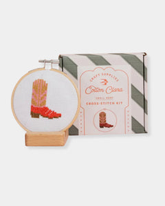 COWBOY BOOT CROSS STICH KIT